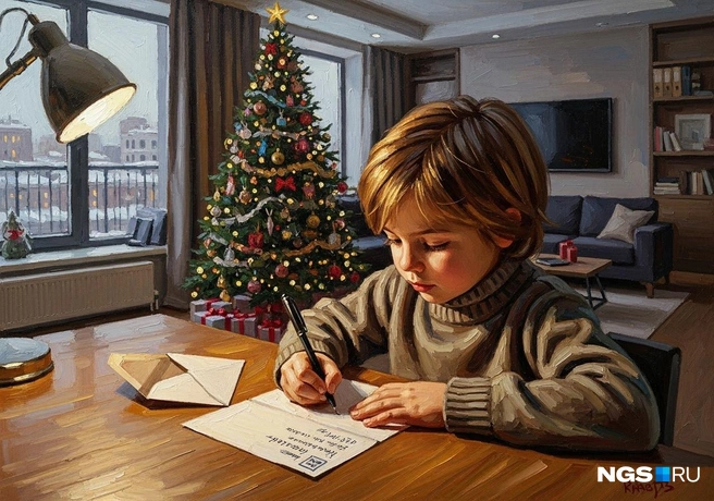 Если ребенок еще не умеет писать, то может нарисовать свое желание или использовать наклейки | Источник: Юрий Орлов / Городские медиа