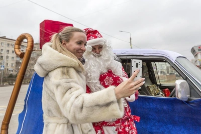 Волгоградский Дед Мороз прибыл в город-спутник