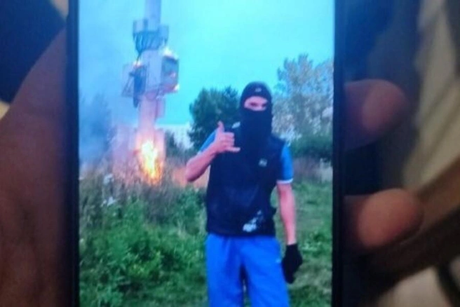 За поджог вышки сибиряку обещали заплатить 35 тысяч рублей | Источник: УФСБ России по Новосибирской области