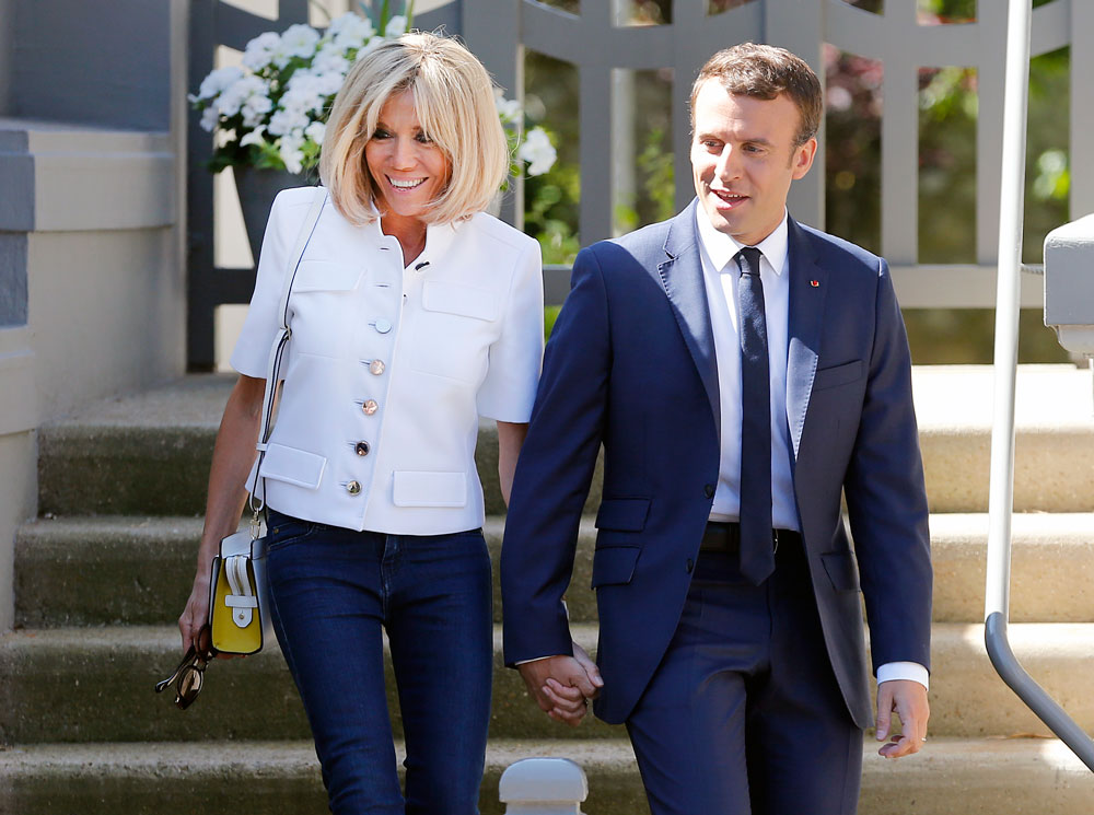 Эммануэль и Брижит Макрон, 11 июня 2017 года | marieclaire.ru
