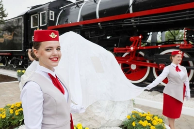 Памятник паровозу Еа-2885 открыли в Комсомольске-на-Амуре