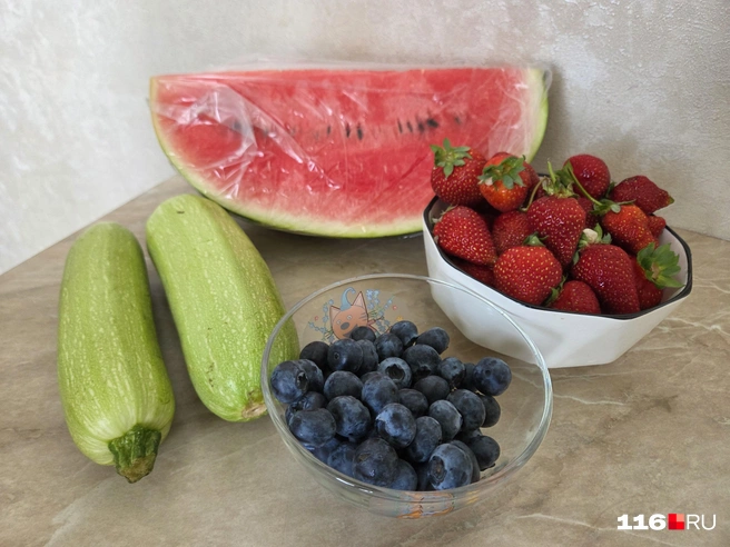 Все эти продукты стоили 1100 рублей | Источник: Дарья Елисейчева / 116.RU