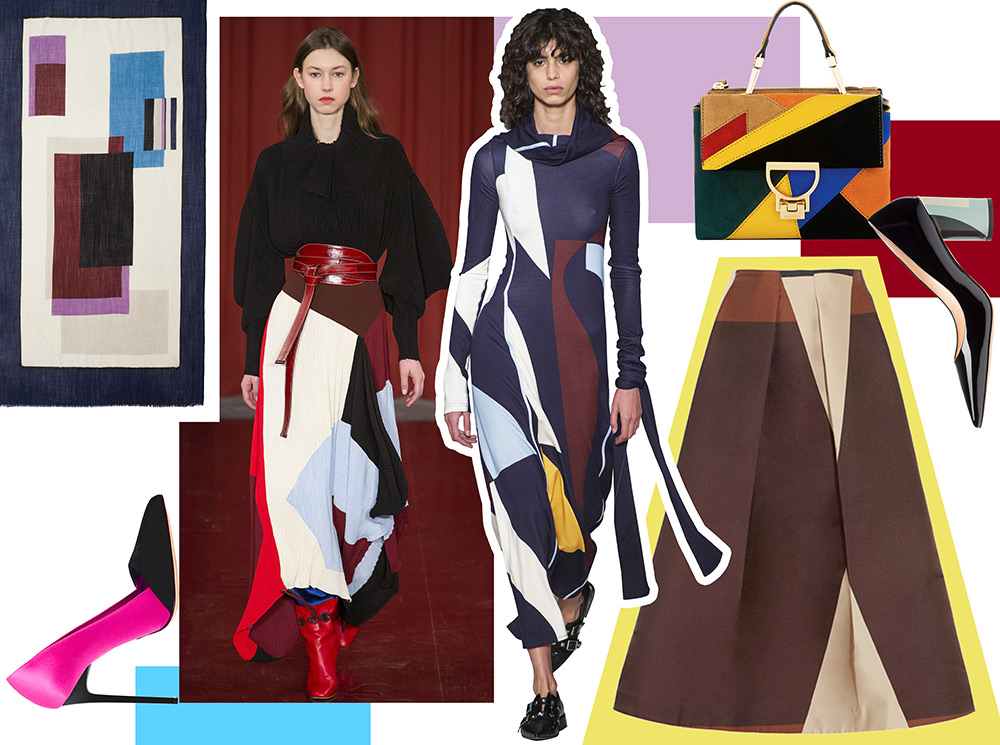 Урок геометрии: абстрактное искусство в модных коллекциях сегодня | marieclaire.ru