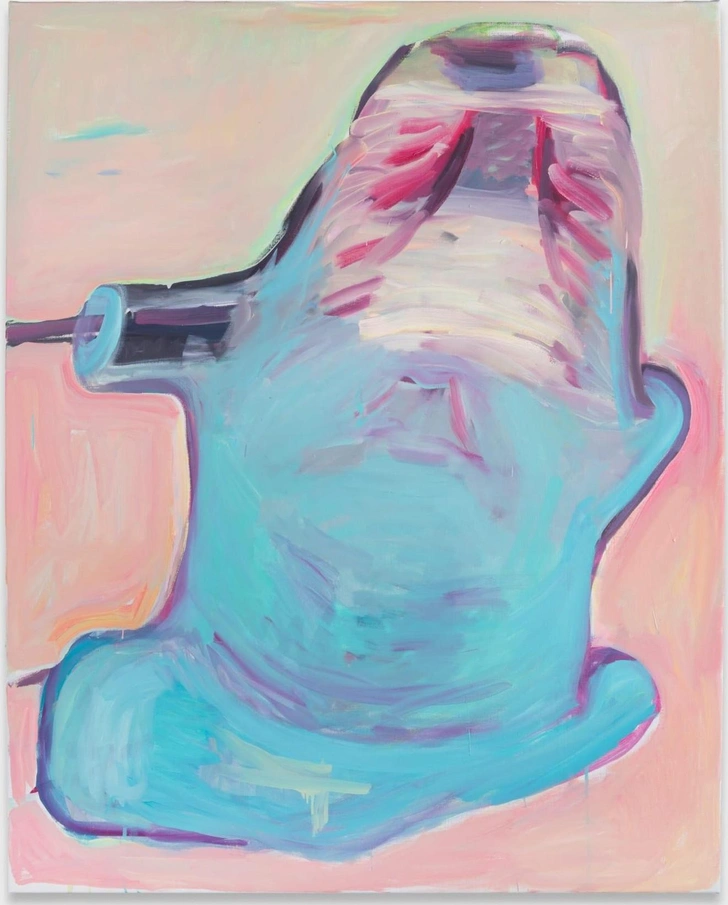 Мария Лассниг, Блауэр Вайхер, 1998. Галерея Petzel. | Источник: artbasel.com
