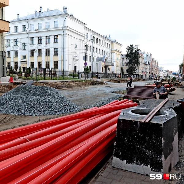 Меняют на Советской и коммуникации — все провода будут убраны под землю | Источник: Ирина Тропина / 59.RU