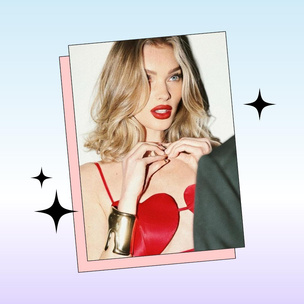 Красные губы: Эльза Хоск показала нарядный и красивый макияж на весну 2024