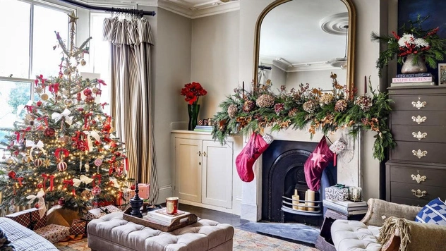 Новый год у камина: 50+ идей праздничного декора
