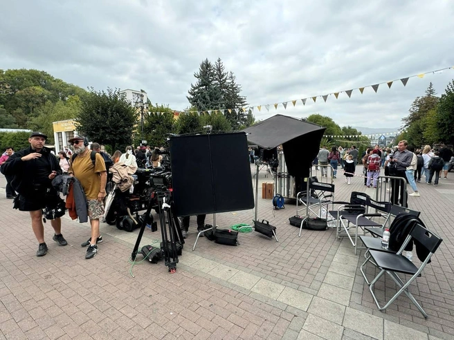 В Кисловодске начались съёмки сериала «Казанова-3» | Источник: Соцсети Мэра Кисловодска Евгения Моисеева