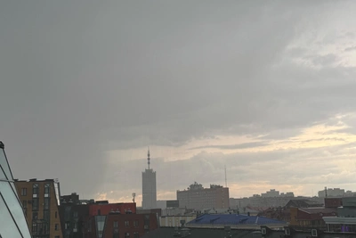 В Архангельске бушует гроза