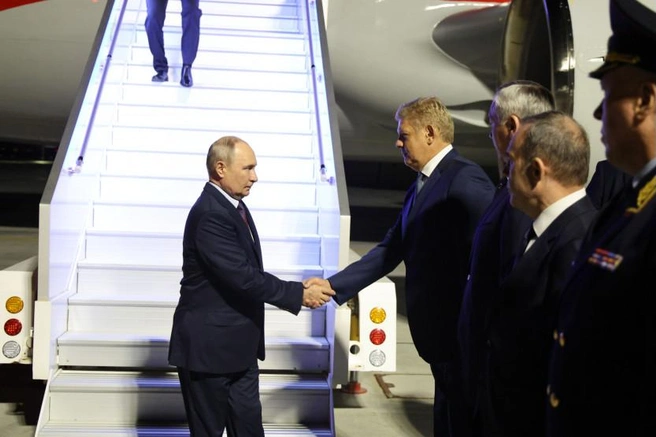 Владимир Путин прибыл в регион ночью | Источник: правительство Новосибирской области