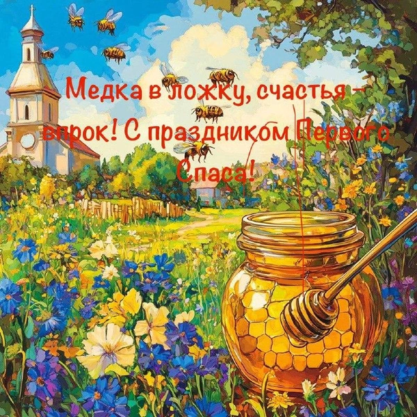 Открытки на Медовый спас 2025 | Источник: theDay/Midjourney