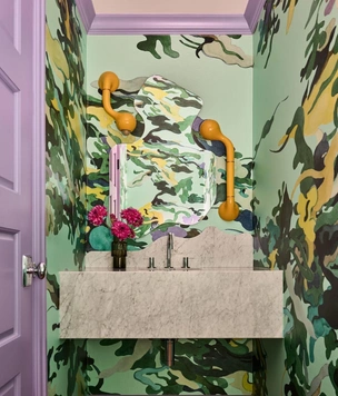 Обои в санузле: 45+ идей и вариантов