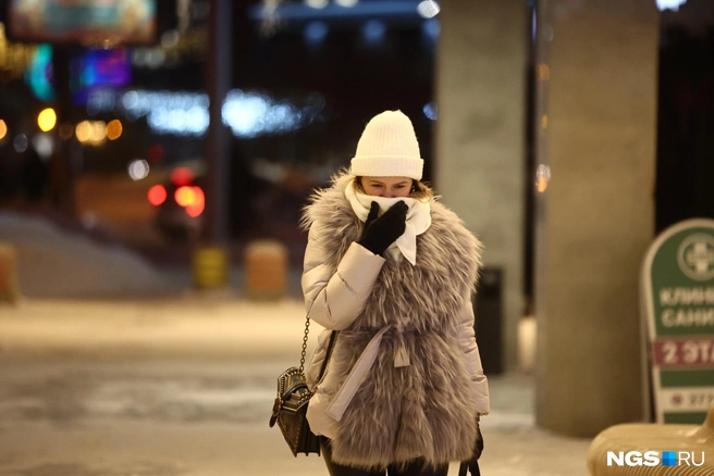 Новосибирцы идут по делам, несмотря на мороз | Источник: Александр Ощепков / NGS.RU