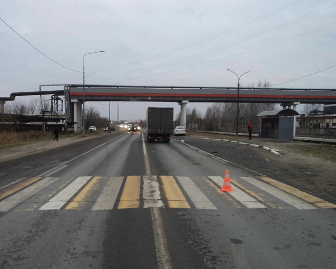 Пешеходный переход находится рядом с автобусной остановкой У ТЭЦ | Источник: ГАИ Архангельской области