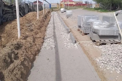 В астраханском селе Зензели стартовало обустройство пешеходной зоны