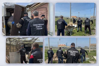 Сотрудники СК Дагестана помогли в ликвидации последствий паводка