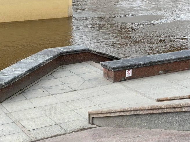 Текущий показатель уровня реки составляет 521 см. | Источник: Илья Чикотин / 72.RU