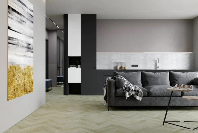 Кварцевый ламинат Fargo Herringbone | Источник: Fargo