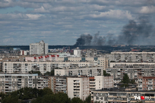 Пожар был хорошо виден даже из центра  | Источник: Наталья Лапцевич