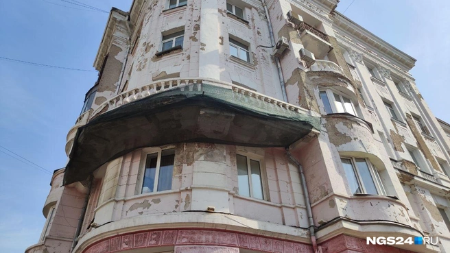 Дом на проспекте Мира, 85 постепенно разрушается | Источник: Полина Бородкина / NGS24.RU