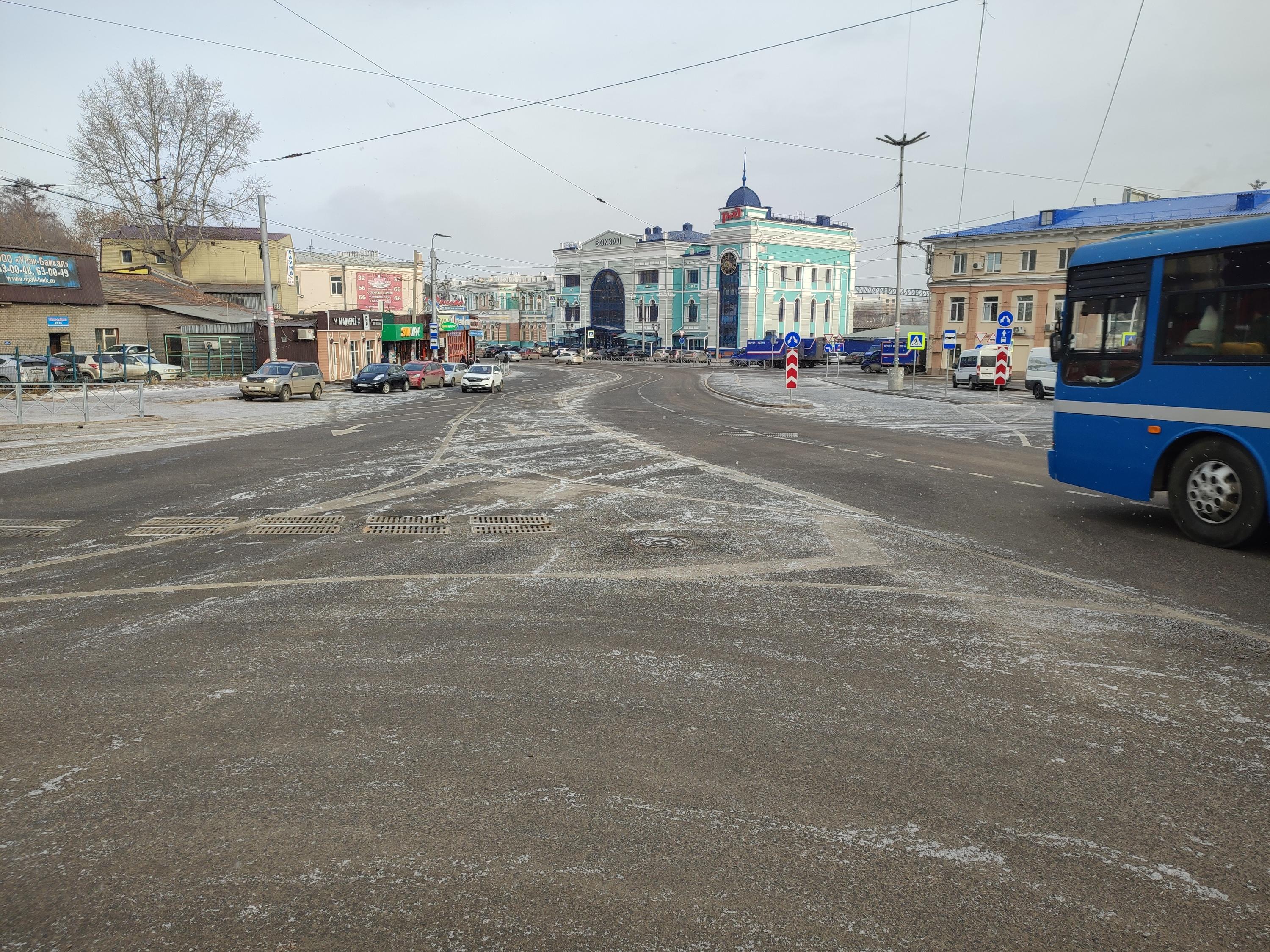 Дорожники поменяют разметку на улице Терешковой в районе железнодорожного  вокзала Иркутск-пассажирский - 24 ноября 2023 - ИРСИТИ.ру