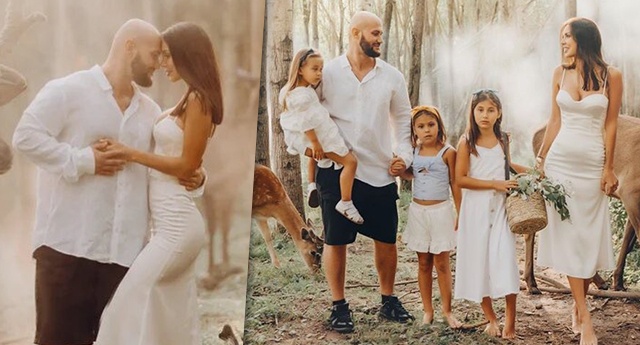 Оксана Самойлова отметила воссоединение с Джиганом памятной и романтичной семейной фотосессией в лесу