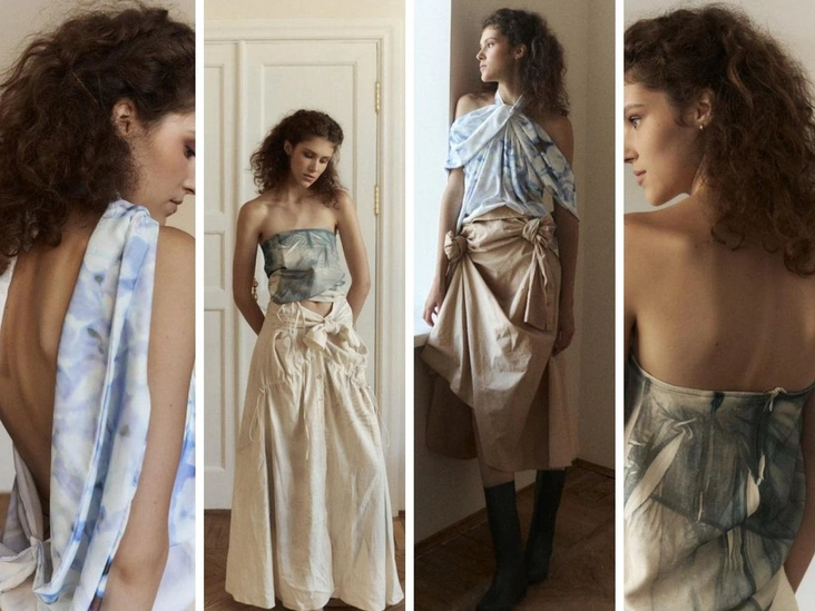 Капсула HomeАнна РасходчиковаВ процессе изучения одежды обратила внимание на большое количество изделий в приглушенных оттенках. Такие оттенки вызвали у меня ассоциации с домашним уютом и внутренней гармонией, поэтому решила работать в этом направлении. Основным референсом проекта стал журнал Kinfolk, который сочетает в себе эстетику искусства, семейных ценностей и жизни в спокойном ритме. Он наполнен фотографиями, рецептами, интервью, личными историями и практическими советами, главная цель которых — вдохновить читателей на размеренный образ жизни.