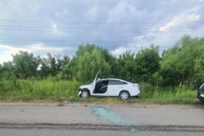 В Добровском округе погиб водитель после съезда с дороги