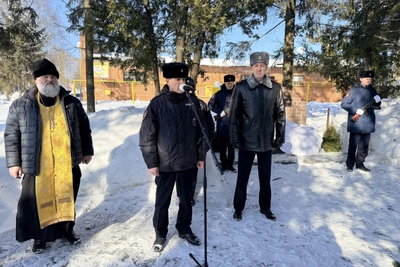 В Рассказово открыли памятник погибшим полицейским