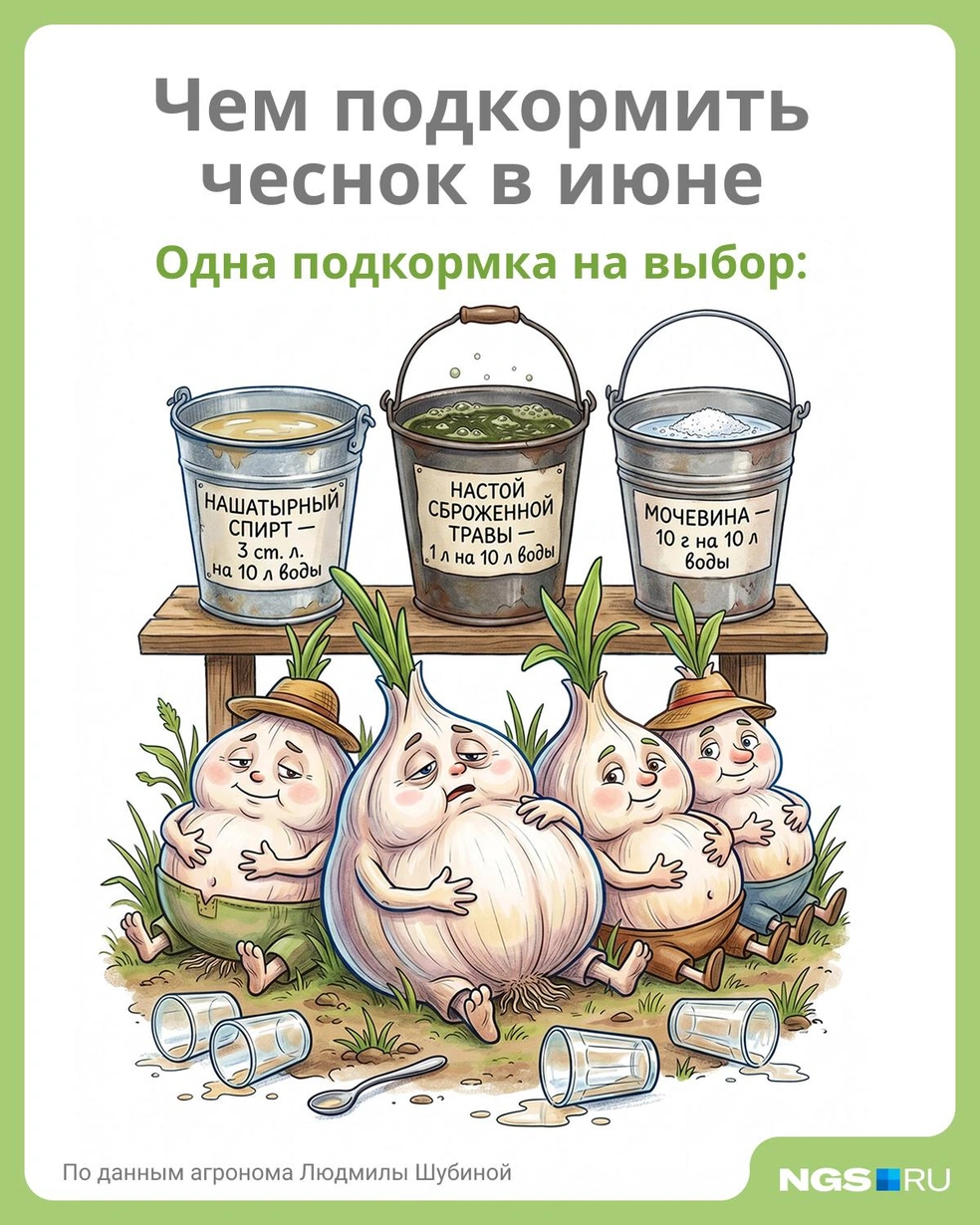 Чеснок в начале лета нуждается в азоте | Источник: Юрий Орлов / Городские медиа