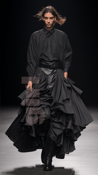 aiFashion: нейросеть представила коллекцию одежды Стивена Кинга на Неделе моды весна-лето 2024