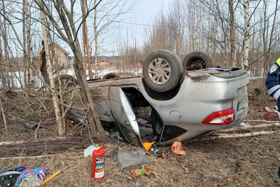 Пьяный водитель перевернул машину в Архангельске