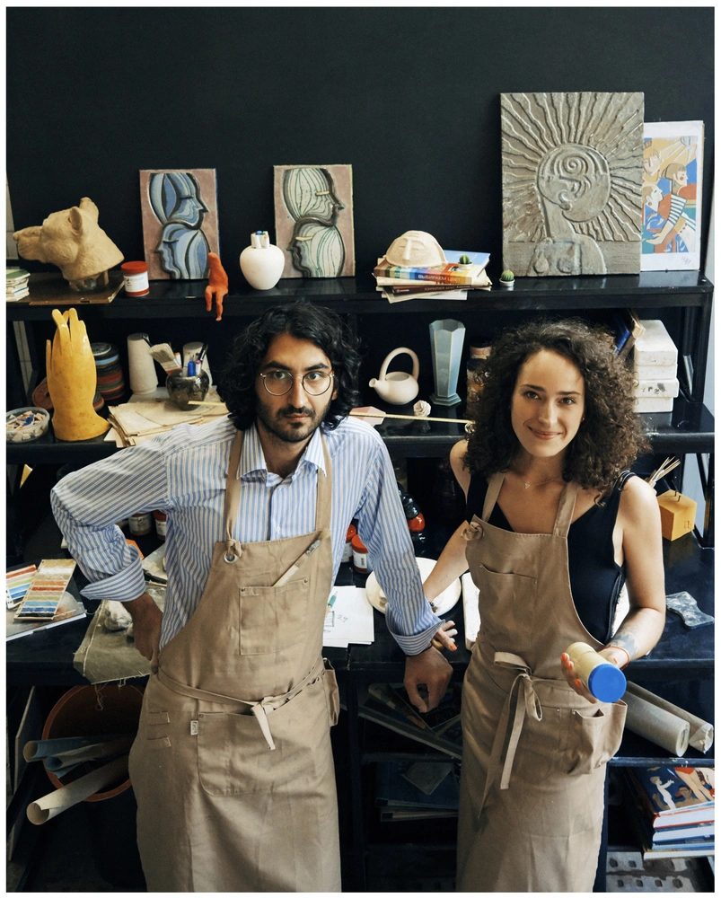 Елизавета Мартиросьян и Карен Юзбашян, основатели керамической студии DirtyHands. | Источник: Абдула Артуев