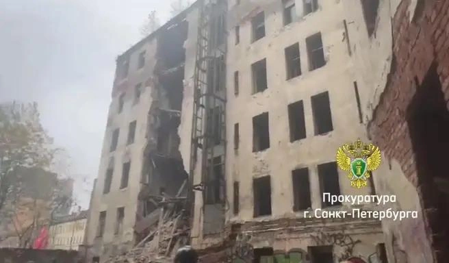 Дом Лялевича после обрушения | Источник: Прокуратура Петербурга