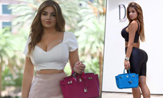 Как «русская Ким Кардашьян» Анастасия Квитко заработала на коллекцию сумок Birkin, рекламируя дешевую одежду
