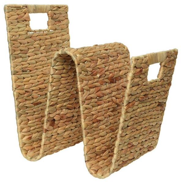 Плетеная газетница с ручками, Kaemingk