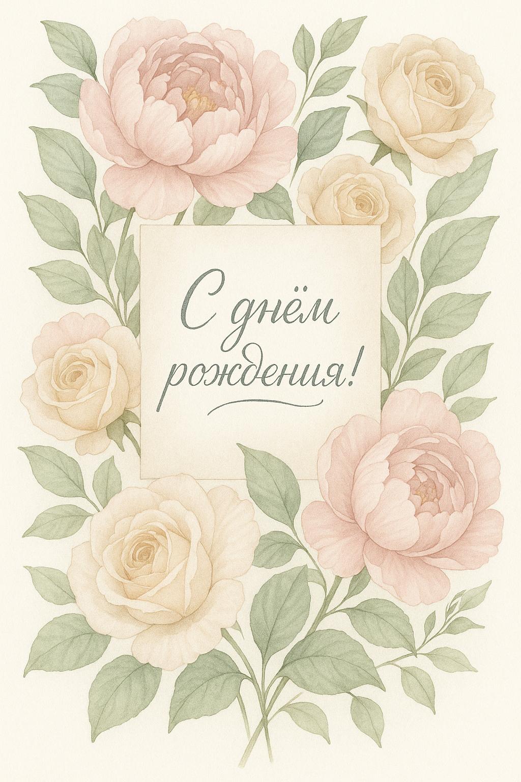 С днем рождения: 10 душевных открыток для женщин