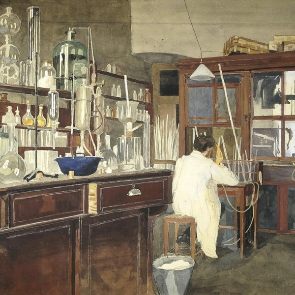 Анна Остроумова-Лебедева. «Лаборатория». 1915 | Источник: Wikimedia Commons