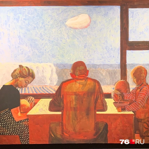 Полотно «Семья» | Источник: Алёна Троицкая / 76.RU