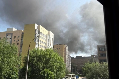 Нижегородцы заметили столб черного дыма в Верхних Печерах