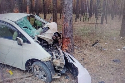 Водитель Toyota Ractis пострадал в ДТП на трассе под Читой