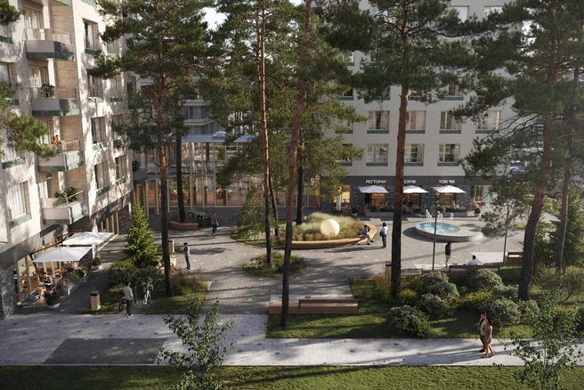 Квартал «ЩА» строится на перекрестке улиц Героев Труда и Российской | Источник: СЗ «Грандпарк»