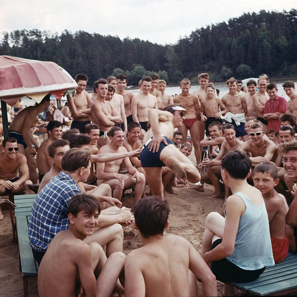 Пляж в Серебряном Бору, 1960 | Источник: Paul Popper via Pastvu