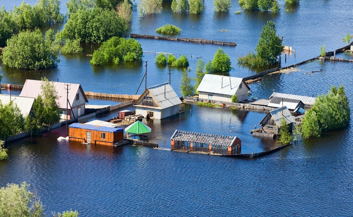 Паводок на Оби в окрестностях Нижневартовска, июнь 2015 года | Источник: Vladimir Melnikov/Shutterstock/Fotodom.ru
