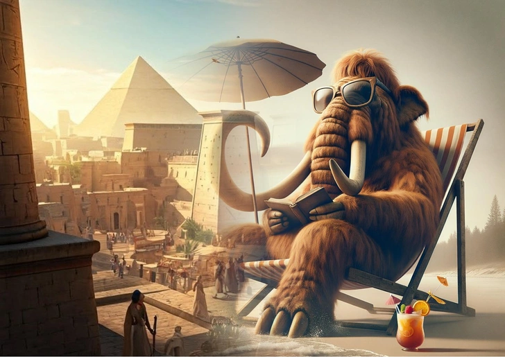 Мамонты встречали пирамиды: 5 исторических фактов, которые вас удивят — проверьте свое чувство времени | Источник: Shutterstock AI Generator/Shutterstock/Fotodom.ru