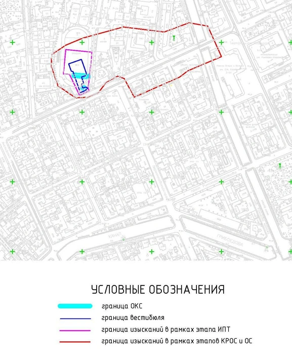 Карта показывает точные границы расположения вестибюля станции метро «Театральная» на площади Темирканова | Источник: Госзакупки