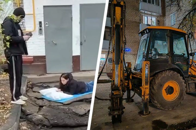 Жительница Марфино вышла спать на улицу в качестве протеста против стройки | Источник: читатели MSK1.RU