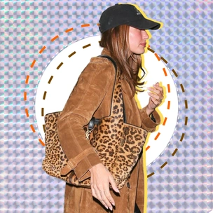 Леопардовая сумка как у Хейли Бибер — тренд и эффектное решение на зиму 2025/26