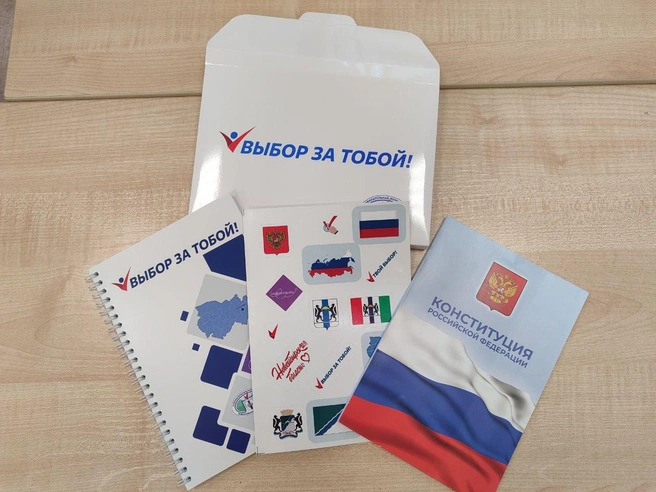 Такой набор получали те, кто голосует впервые | Источник: Мария Тищенко / NGS.RU