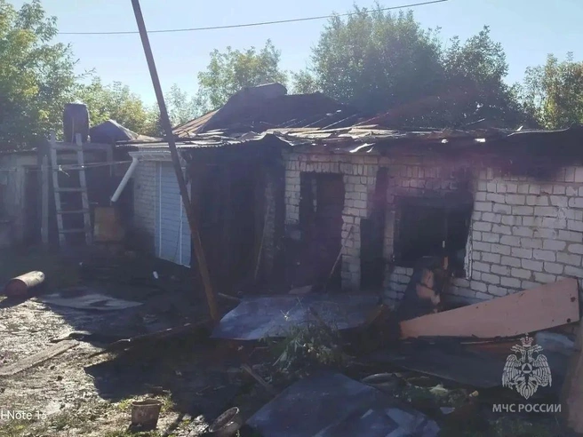 Пожар произошел в Сергаче Нижегородской области. | Источник: ГУ МЧС по региону